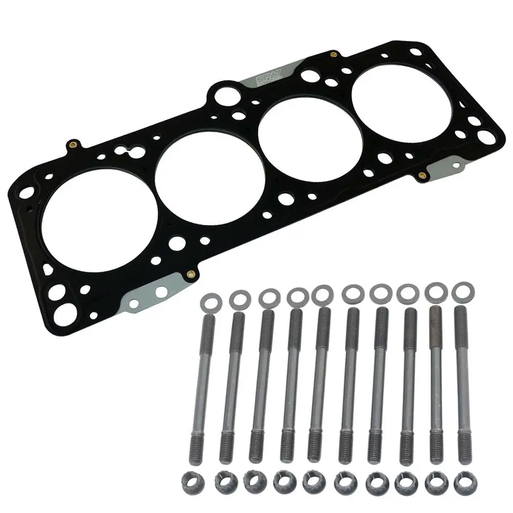 Vw Mkiii Gti 2.0L 8V 136Mm Head Stud Set + Mls Decompression Head Gasket 3.4Mm 1