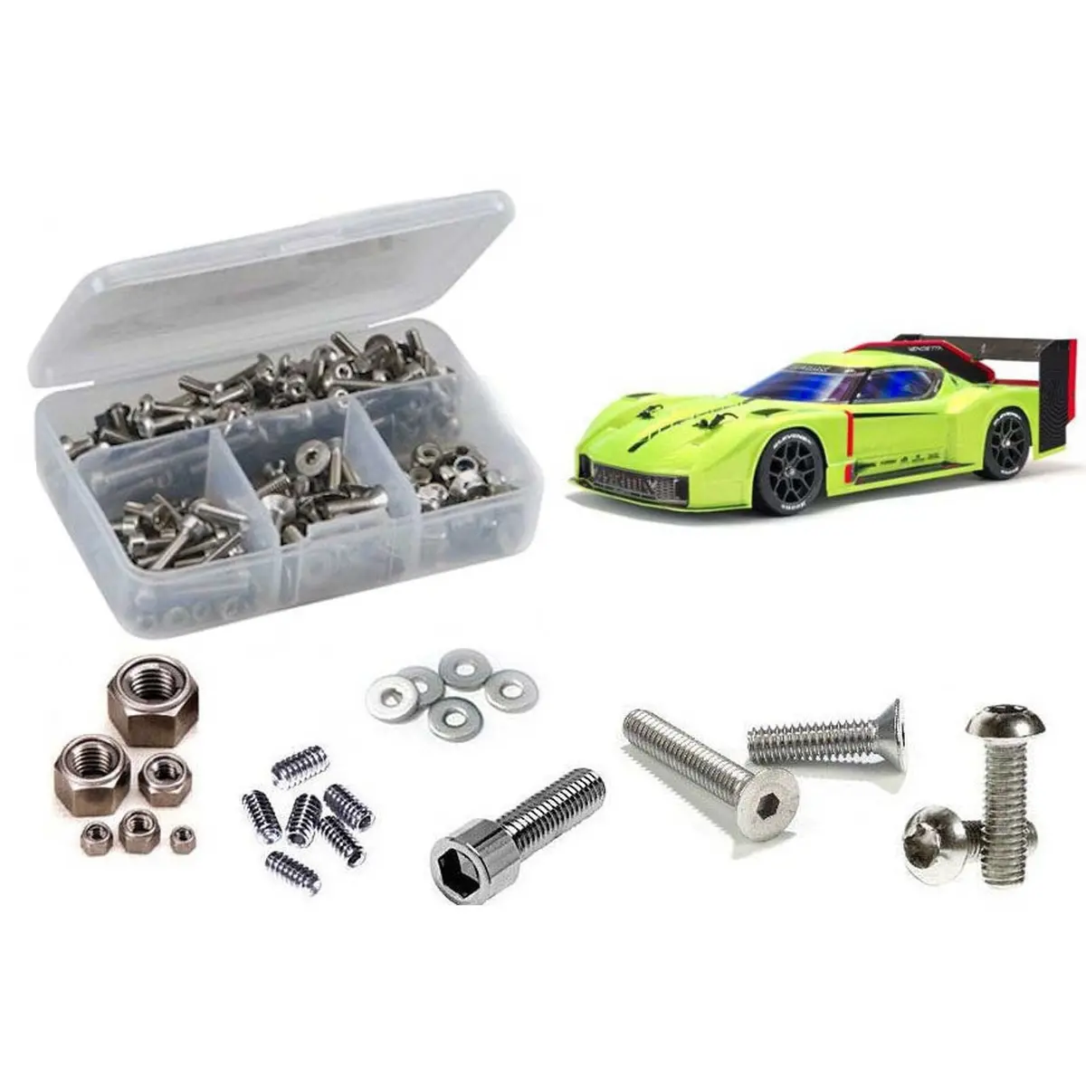 Rc Screwz Stainless Steel Screw Kit, 1/8 Arrma Vendetta 3S Blx 1