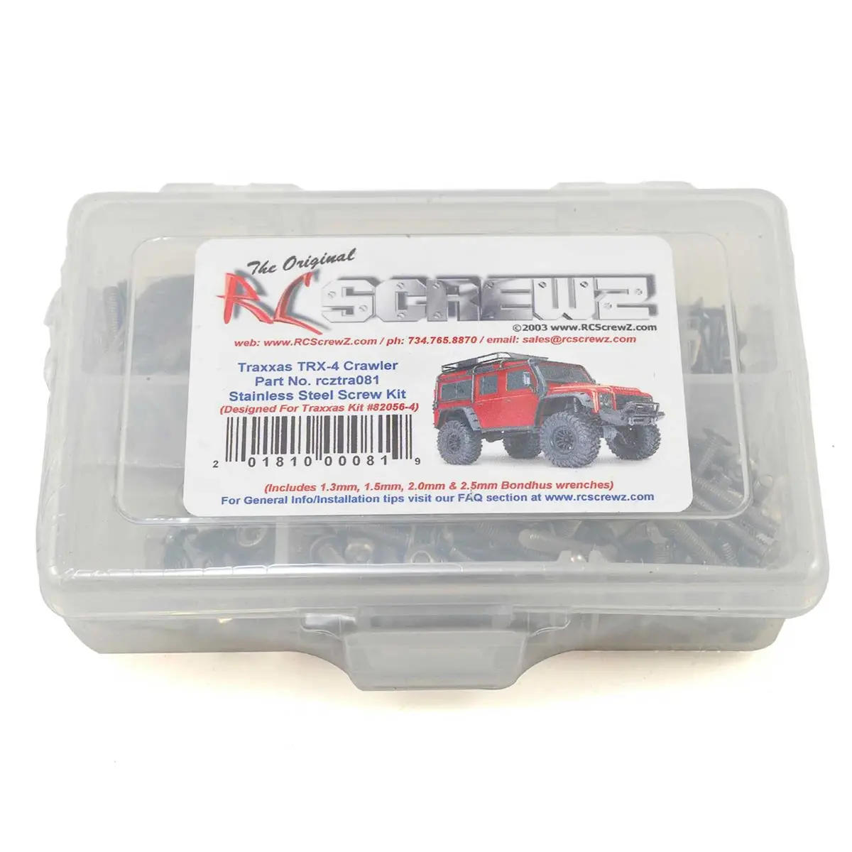 Rc Screwz Ss Screw Set-Tra Trx-4 Crawler 1