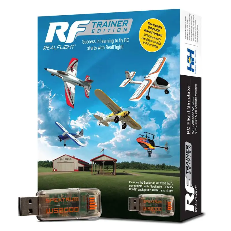Realflight Trainer Edition Rc Flight Simulator With Ws2000 Wireless Simulator Usb Dongle 1