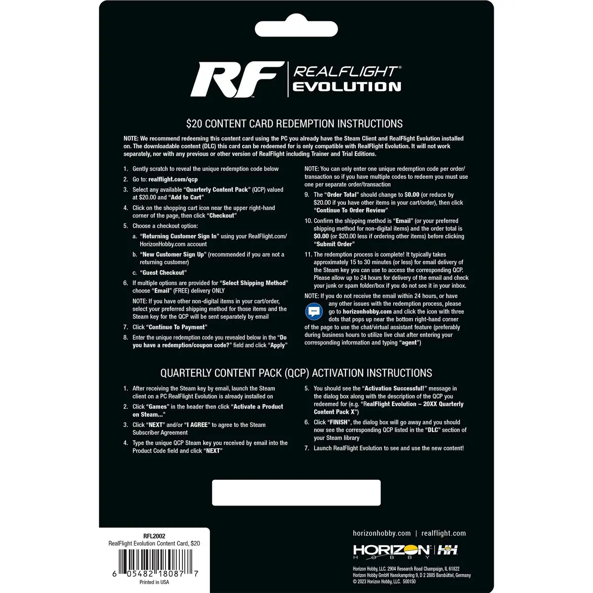 Realflight Content Card $20 2