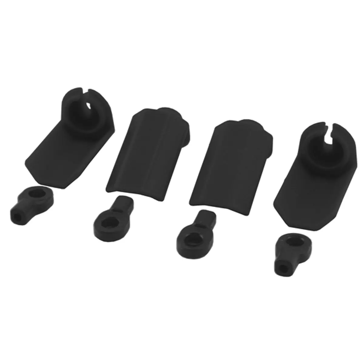 Rpm Shock Shaft Guards, Black (4): Traxxas 1/10 1