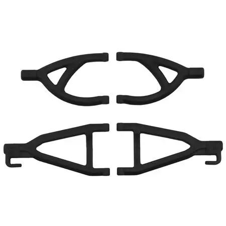 Rpm Rear Upper & Lower A-Arms For Traxxas 1/16 E-Revo (Black) 1
