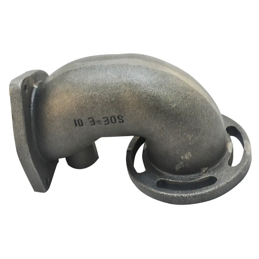 Spa Turbo Cast Iron Turbocharger Downpipe 90° 2 1/2" T3 4 Bolts 1