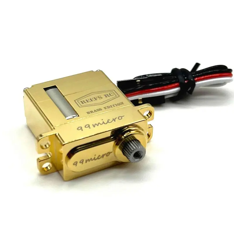 Reefs Rc  99 Micro Digital Metal Gear Waterproof Servo, Brass Edition 1