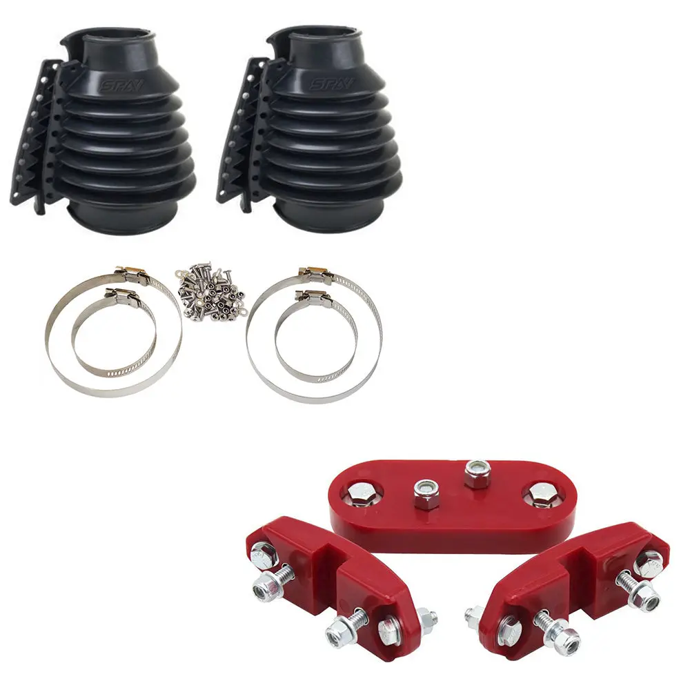Spa Turbo Rear Swing Axle Boots Pair - Black + Urethane Transmission Mount Kit For Vw Bug/Beetle/Buggy/Baja 1