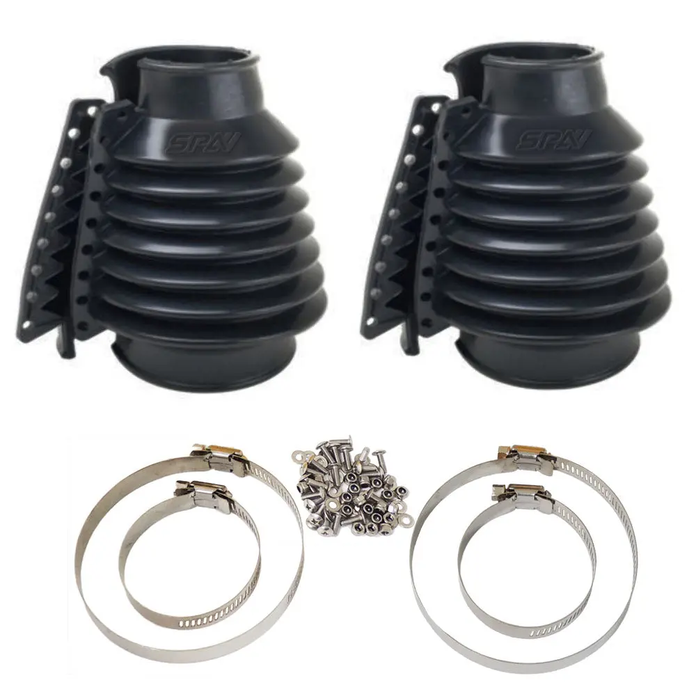Spa Turbo Rear Swing Axle Boots Pair Vw Bug/Beetle/Buggy/Baja - Black 1