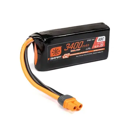 Smart G2 Trail Pro 3400Mah 3S 11.1V 50C Lipo W/ Ic3 1