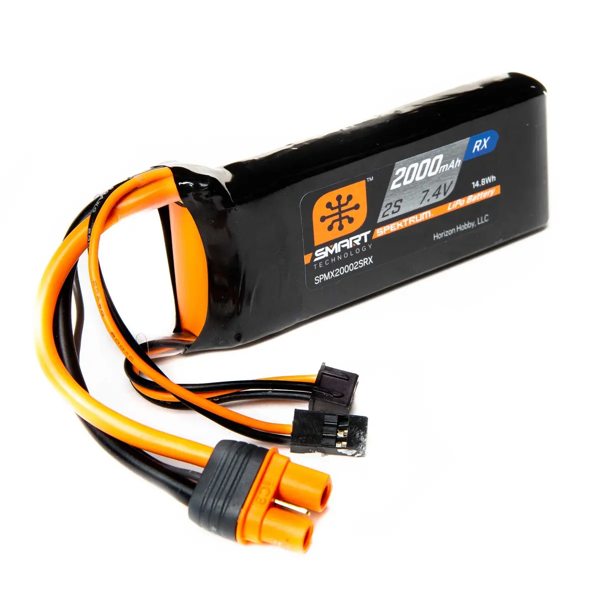 2000Mah 2S 7.4V Smart Lipo Receiver Battery; Ic3 1
