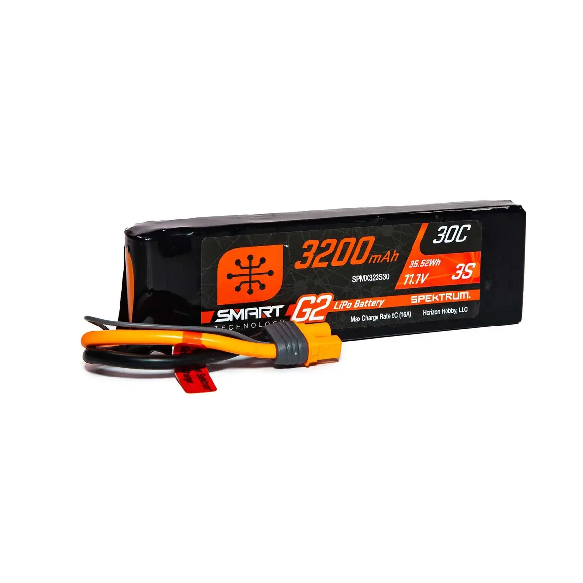 Spektrum 3200Mah 3S 11.1V Smart G2 Lipo Battery 30C – Ic3 (Spmx323s30) 1