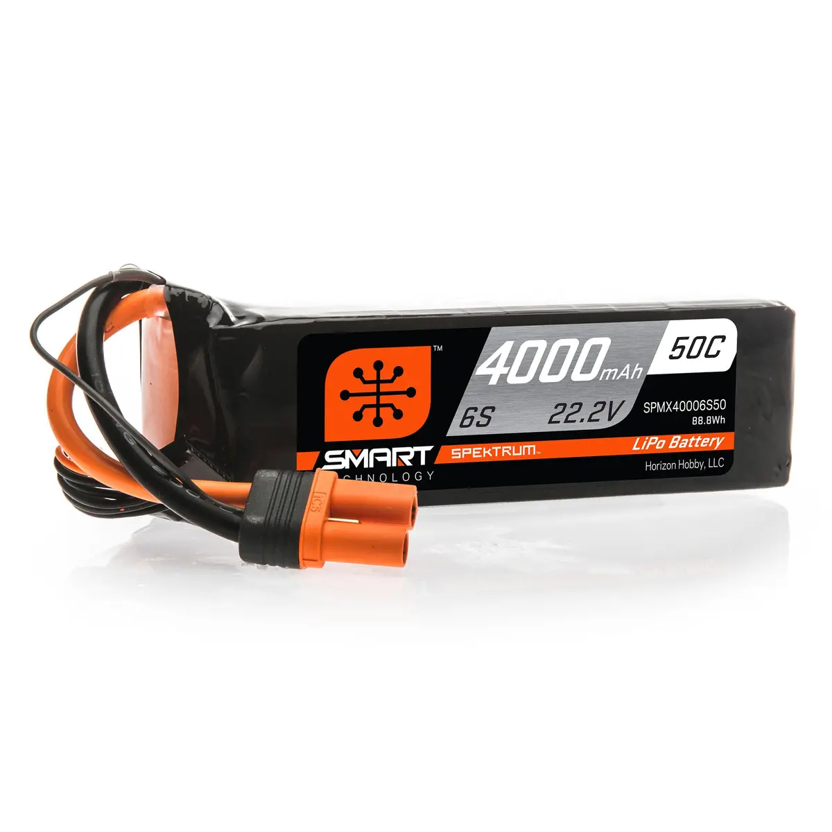 Spmx40006s50 4000Mah 6S 22.2V 50C Smart Lipo Battery; Ic5 1