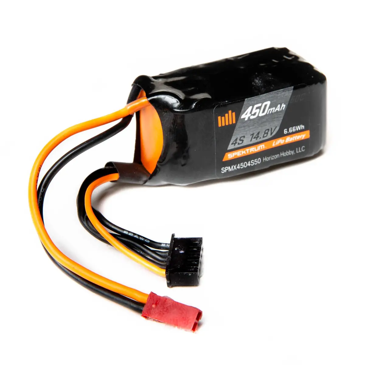 Spmx4504s50 450Mah 4S 14.8V 50C Lipo Battery; Jst 1