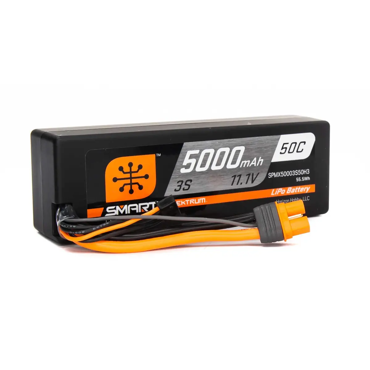 Spmx50002s50h3 5000Mah 2S 7.4V 50C Smart Lipo Hardcase; Ic3 1