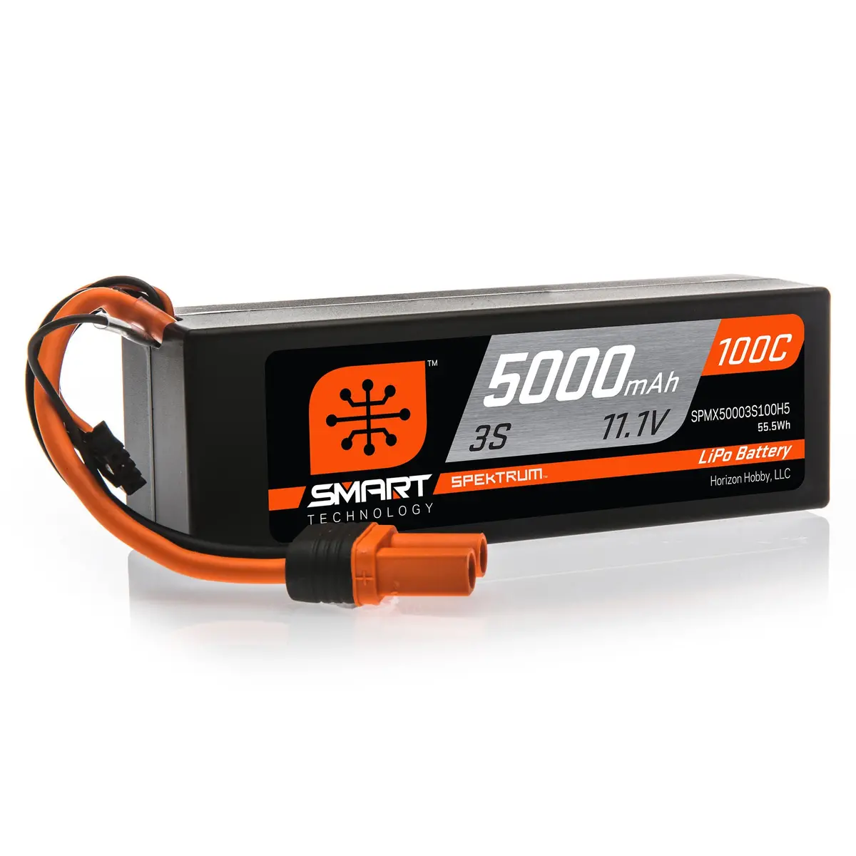 Spmx50003s100h5 5000Mah 3S 11.1V 100C Smart Lipo Hardcase; Ic5 1