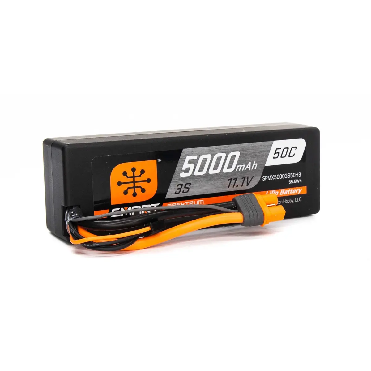 Spmx50003s50h3 5000Mah 3S 11.1V 50C Smart Lipo Hardcase; Ic3 1
