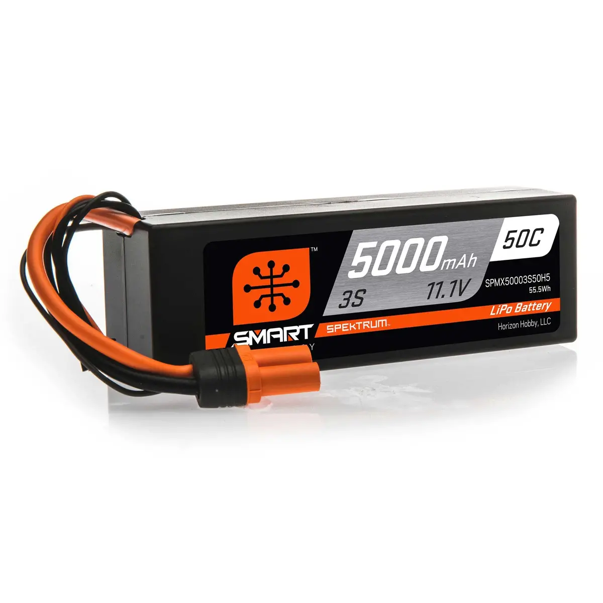 Spmx50003s50h5 5000Mah 3S 11.1V 50C Smart Lipo Hardcase; Ic5 1
