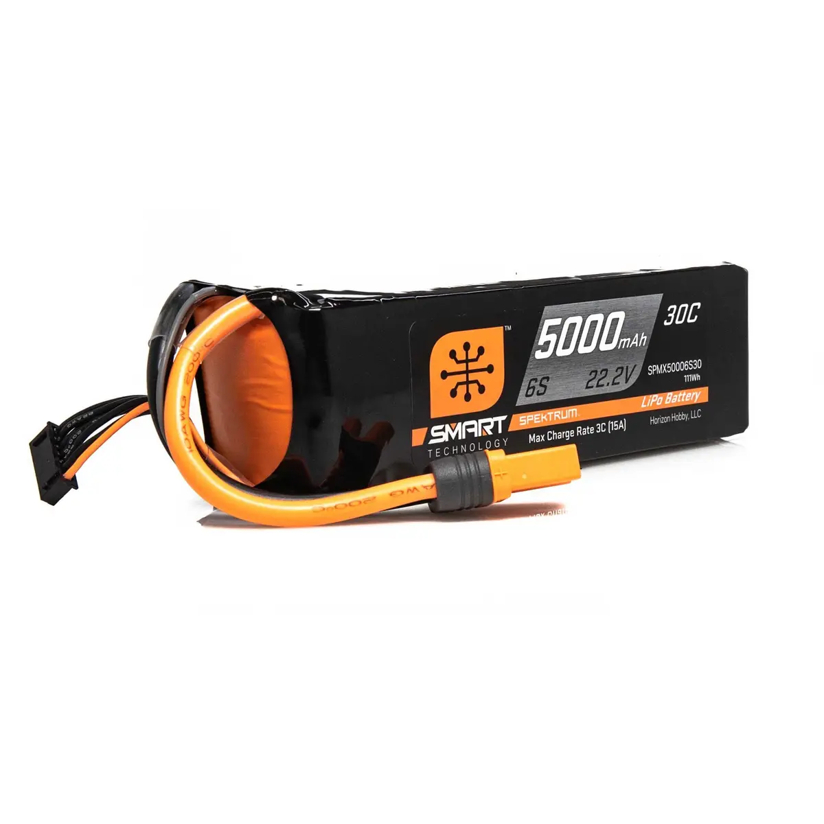 Spmx50006s30 22.2V 5000Mah 6S 30C Smart Lipo Battery, Ic5 1