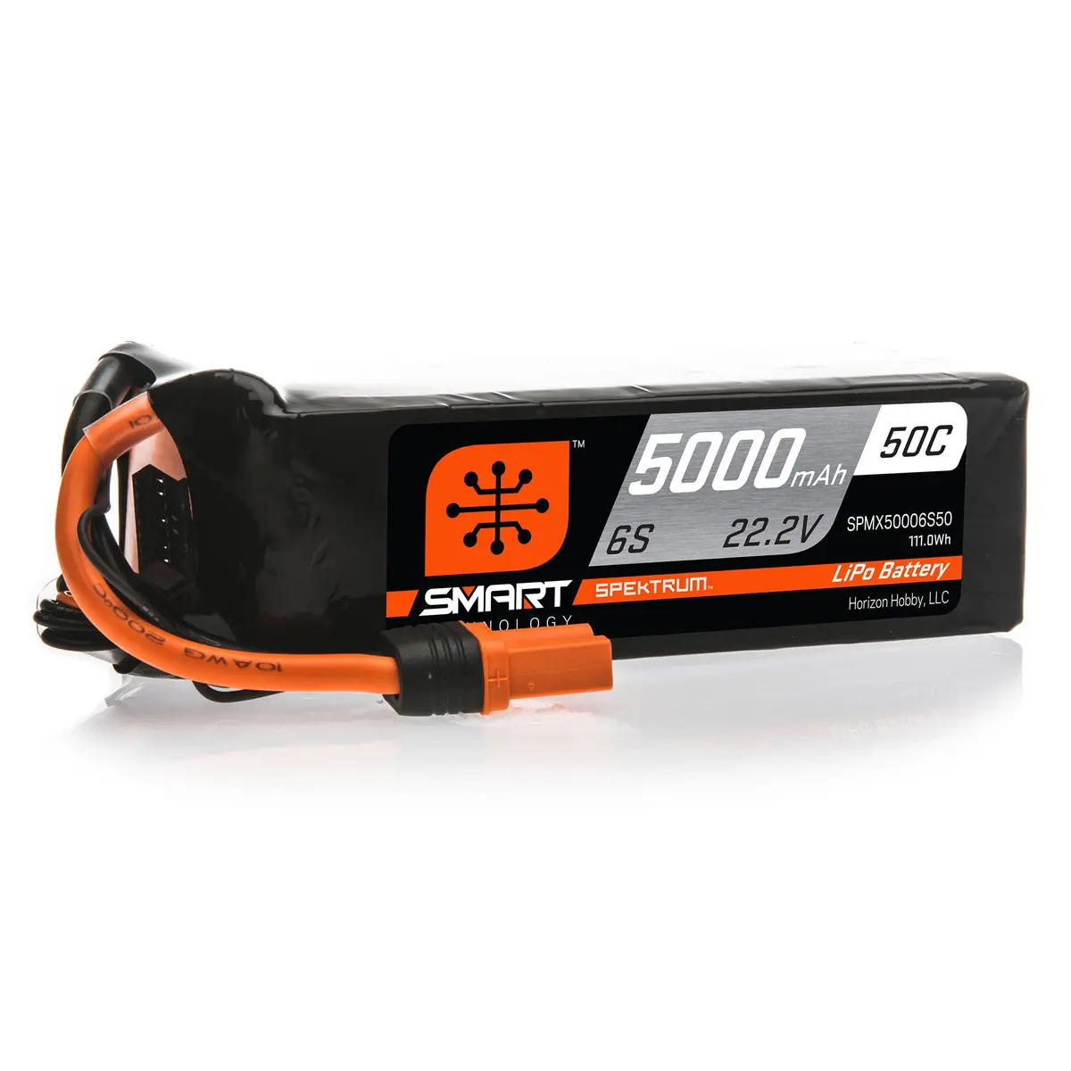 Spmx50006s50 5000Mah 6S 22.2V 50C Smart Lipo Battery; Ic5 1