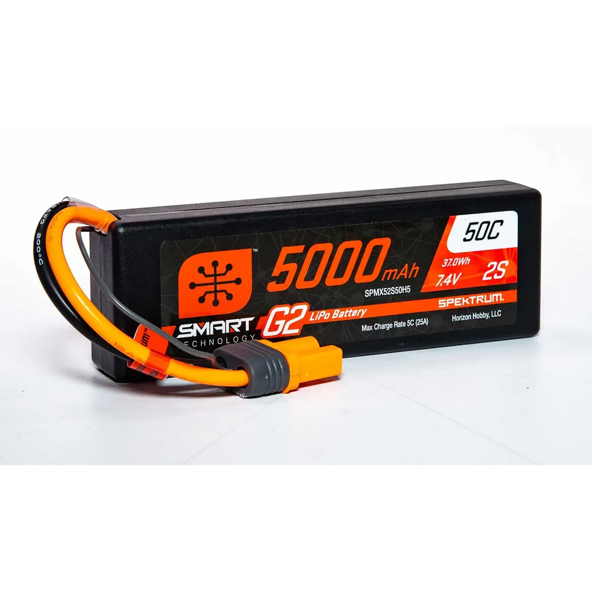 Spmx52s50h5 5000Mah 7.4V 2S 50C Smart G2 Hardcase Lipo Battery: Ic5 1