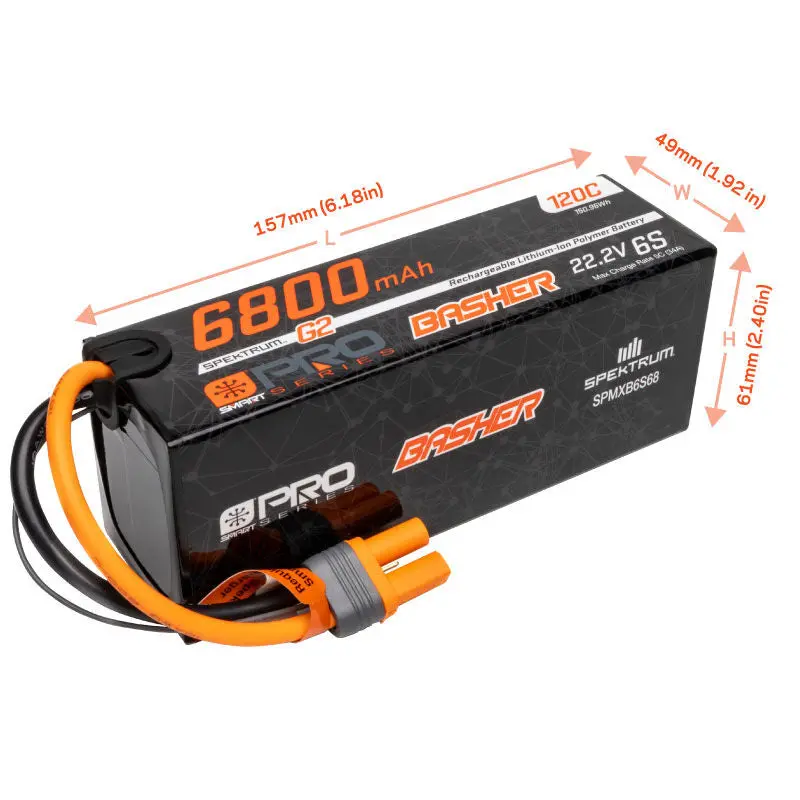 22.2V 6800Mah 6S 120C Smart G2 Pro Basher Lipo: Ic5 2