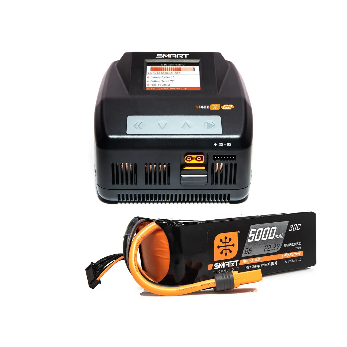 Spektrum Spmxpsa6 Smart G2 Powerstage Aircraft 6S Bundle (Chgr+Batt) 1