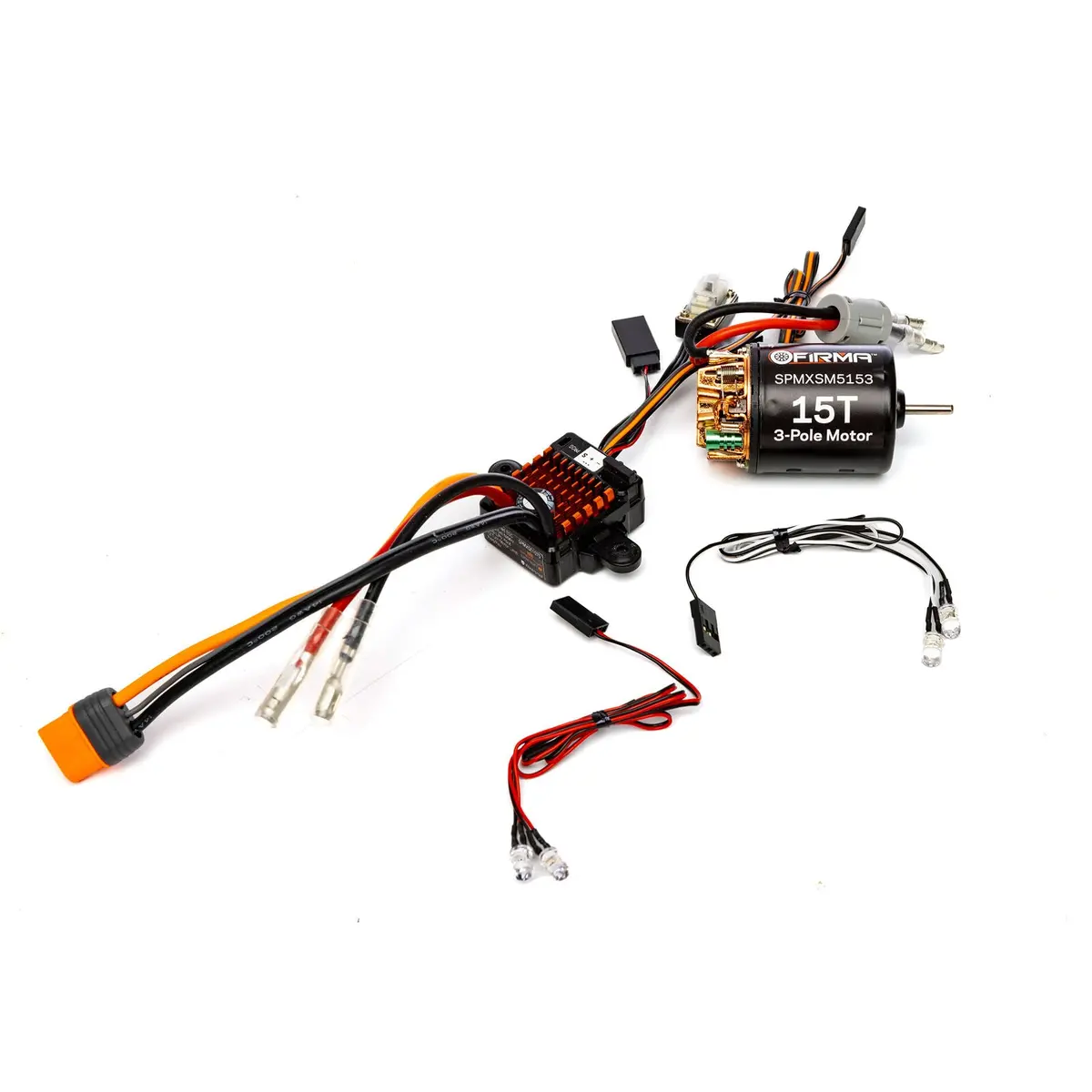 Spektrum Spmxsemc10 Firma 70A Br Smart Esc/15T Brushed Motor Combo 1