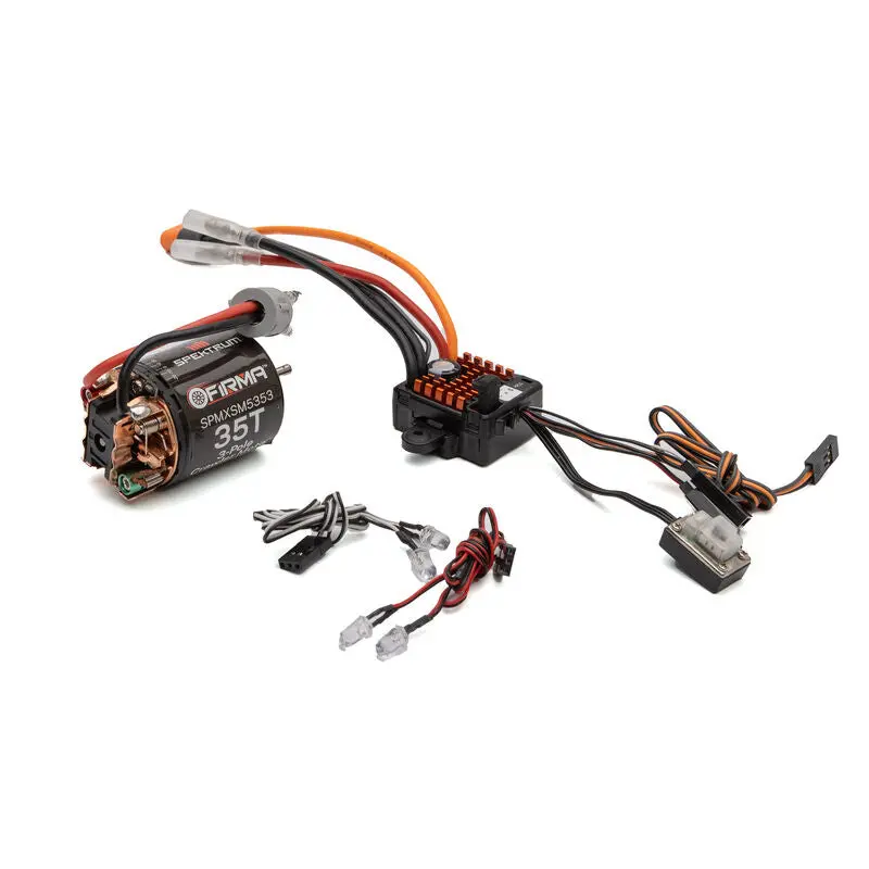 Spektrum Spmxsemc12 Firma 70A Br Smart Esc/35T Brushed Motor Combo 1