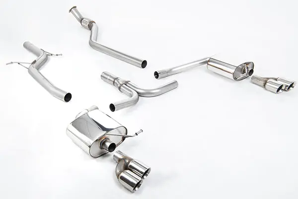 Milltek Audi A4 (B8) Cat-Back Exhaust System With Quad Outlet (Non-Resonated) 1