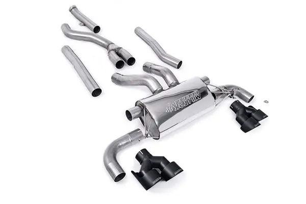 Milltek Bmw G20 M340i Cat-Back With Quad Gt-100 Tips 1