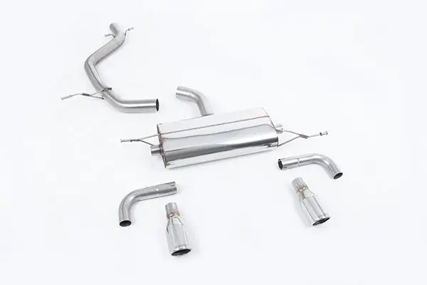 Milltek Vw Mk6 Gti Cat-Back Exhaust System (Non-Resonated) W/ 90Mm Polished Tips 1