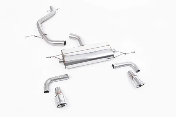 Milltek Vw Mk6 Gti Cat-Back Exhaust System (Non-Resonated) W/ 100Mm Polished Tips 1