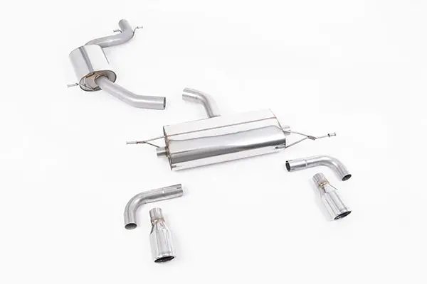 Milltek Vw Mk6 Gti Cat-Back Exhaust System (Resonated) W/ 90Mm Polilshed Tips 1