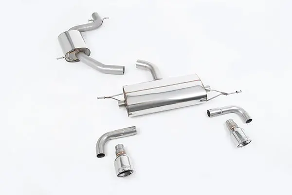 Milltek Vw Mk6 Gti Cat-Back Exhaust System (Resonated) W/ 100Mm Polilshed Tips 1