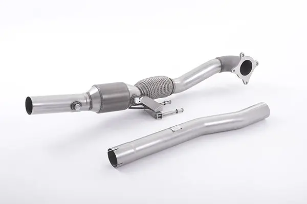 Milltek Vw Mk6 Golf R Large Bore Downpipe And Hi-Flow Sports Cat 1