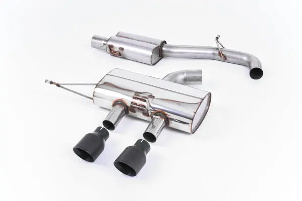 Milltek Vw Mk6 Golf R Cat-Back Exhaust System (Resonated) W/ Cerakote Black Tips 1