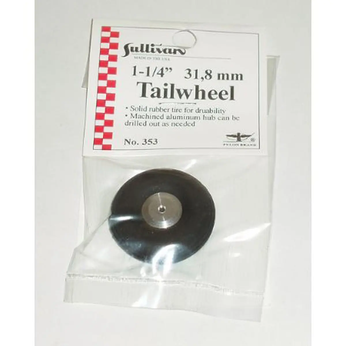 Sullivan 1-1/4" Tail Wheel – Durable Rubber For Rc Planes [Sul353] 1