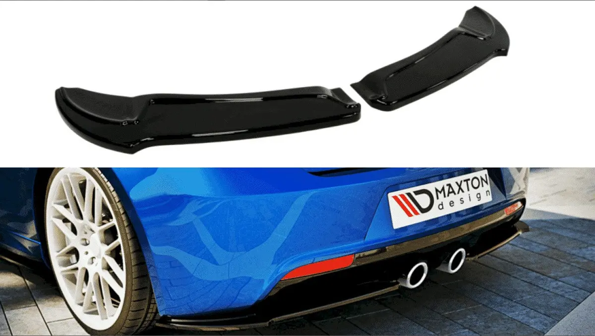 Maxton Design Rear Side Splitters Volkswagen Mk6 Golf R (Textured) - Clearance 1