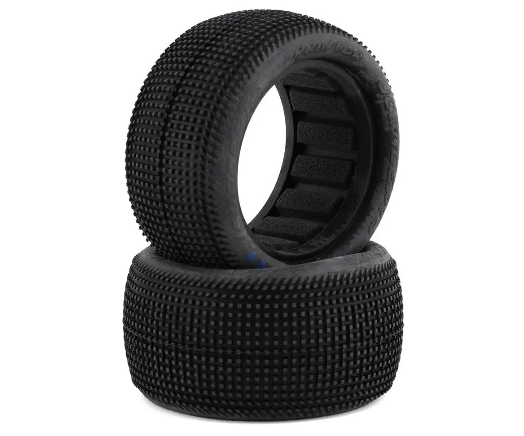 Jconcepts Sprinter 2.2" Rear Buggy Dirt Oval Tires (2) (Aqua A2) 1
