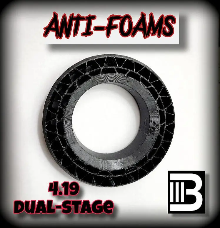4.19 Dual-Stage Anti-Foams. 1.9" Rim Size.(Sold In Pairs) 4.19 Dual-Stage Anti-Foams. 1.9" Rim Size.(Sold In Pairs) 1