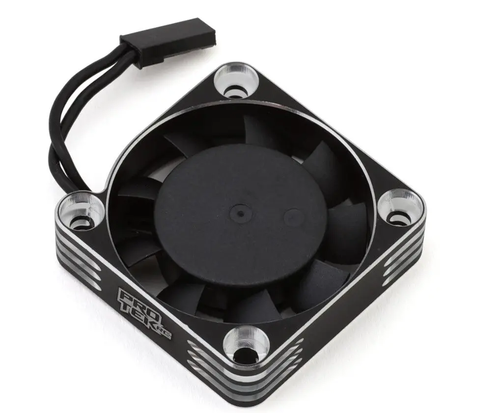 Protek Rc 40X40x10mm Aluminum High Speed Hv Cooling Fan (Silver/Black) 1