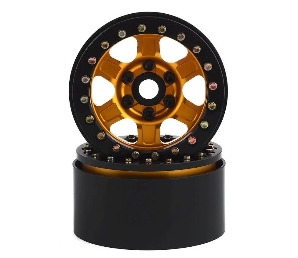 Ssd Rc Challenger 1.9" Beadlock Wheels (Gold) (2) 1