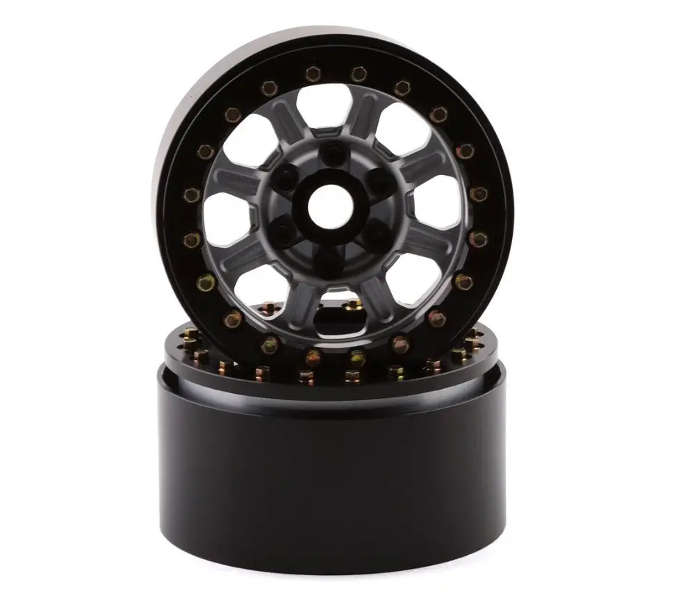 Ssd Rc Warrior 1.9" Beadlock Crawler Wheels (Silver) (2) 1