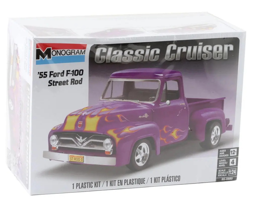 1/24 1955 Ford F-100 Pickup Street Rod Plastic Model Kit 1