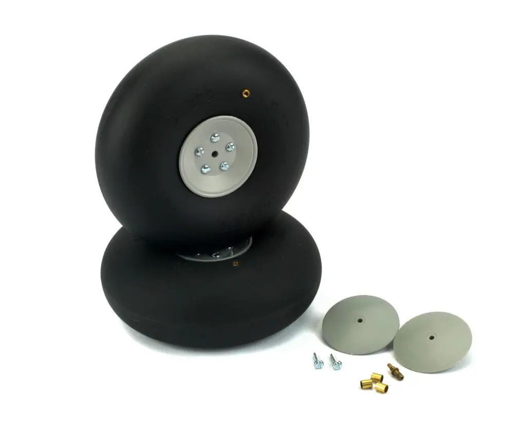 Du-Bro 5" Big Wheels (2) – Rugged Rc Airplane Wheels (Dub500rv) 1