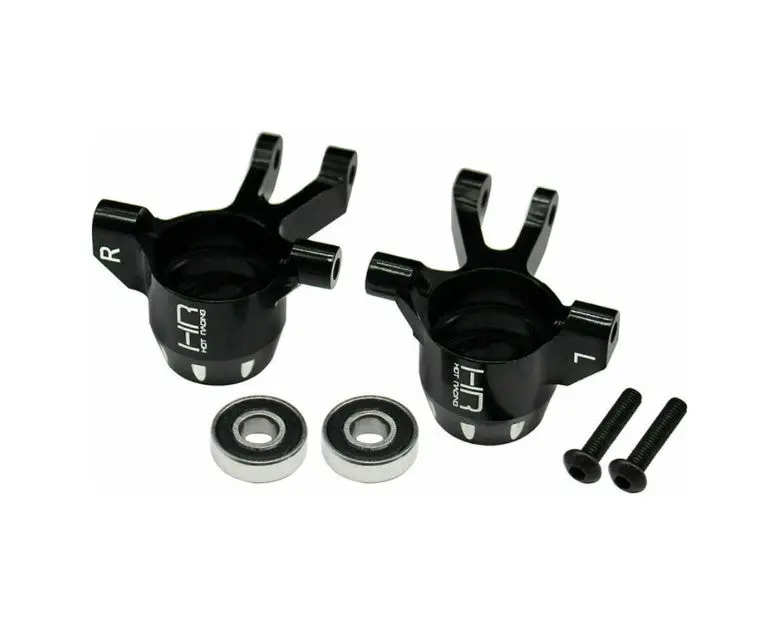 Hot Racing Aluminum Steering Blocks W/ Hd Bearings – Fits Traxxas Mini Maxx [Hrammx21m01] 1