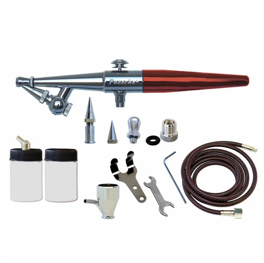 Paasche H-3Mh Single Action Siphon Feed Airbrush Set & Adapter 1