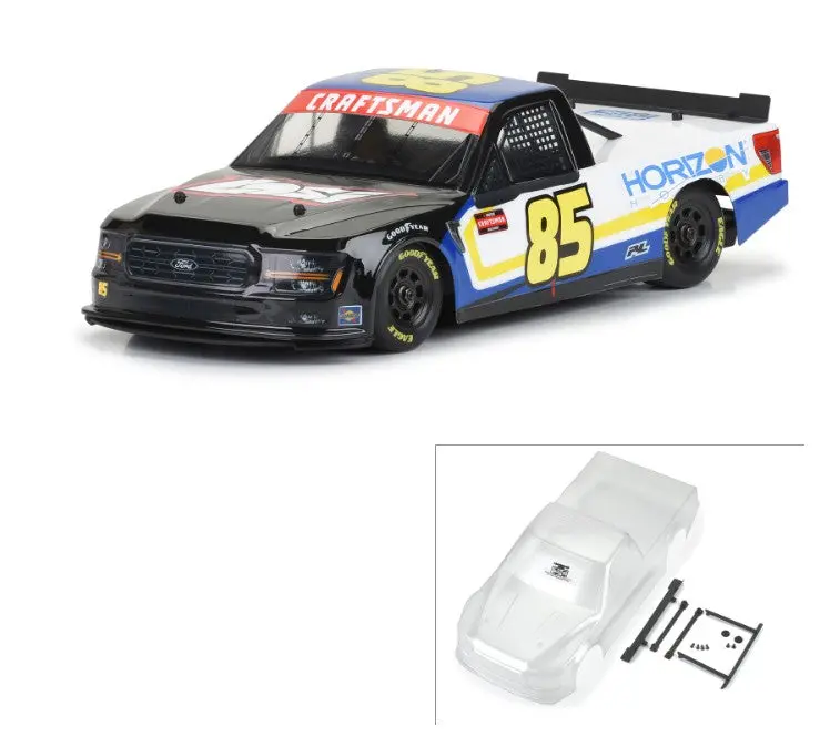 Pro-Line Pre-Cut 2024 Ford F-150 Nascar Truck Series Clear Body For Losi Nascar 1