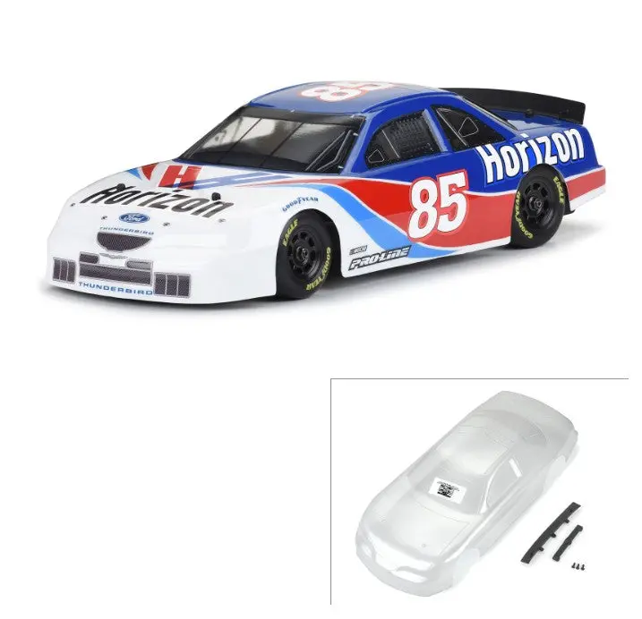 Pro-Line Pre-Cut 1996 Ford Thunderbird Clear Body For Losi Nascar 1