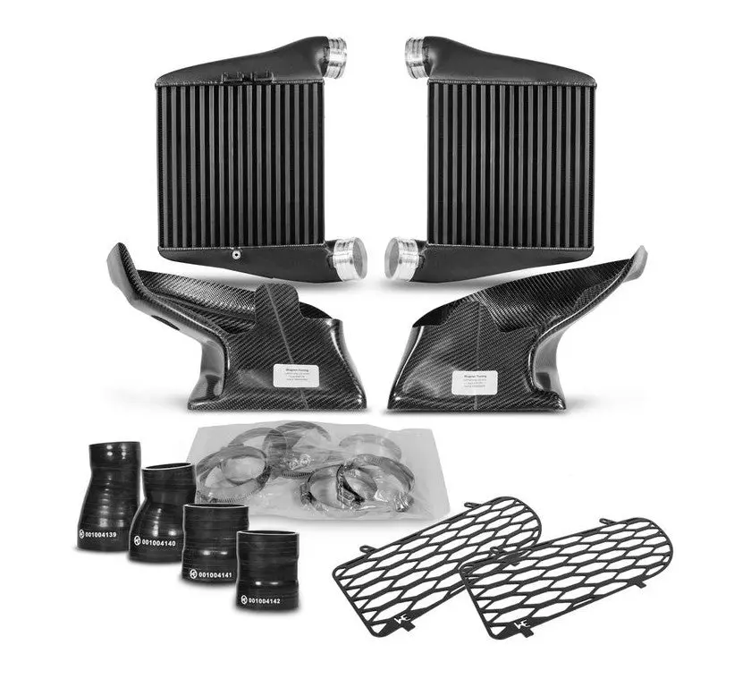 Wagner Tuning Evo2 Competition Intercooler Kit W/ Carbon Air Shroud For Audi B5 Rs4 2.7T 1