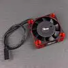 Fan 40X40x10 Hiflow Blk/Red - 2Pin 2.5Mm Plug X 180Mm X 26Awg 1
